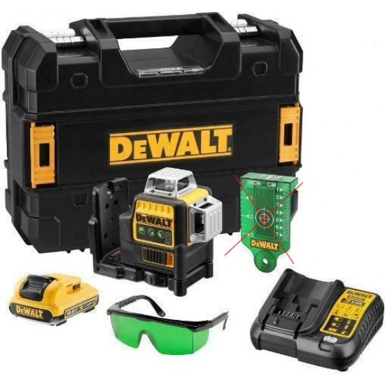 ΑΛΦΑΔΙ LASER DEWALT DCE089D1G ΠΡΑΣΙΝΗΣ ΔΕΣΜΗΣ 3Χ360I’M