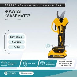 ΨΑΛΙΔΙ ΚΛΑΔΕΜΑΤΟΣ Dewalt ΜΕ 2 ΜΠΑΤΑΡΙΕΣ 18V 5AH ΚΑΙ ΤΑΧΥΦΟΡΤΙΣ